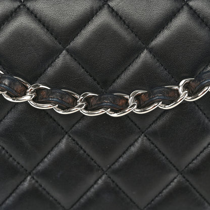 Chanel Lambskin Quilted Maxi Single Flap Black 14 of 14