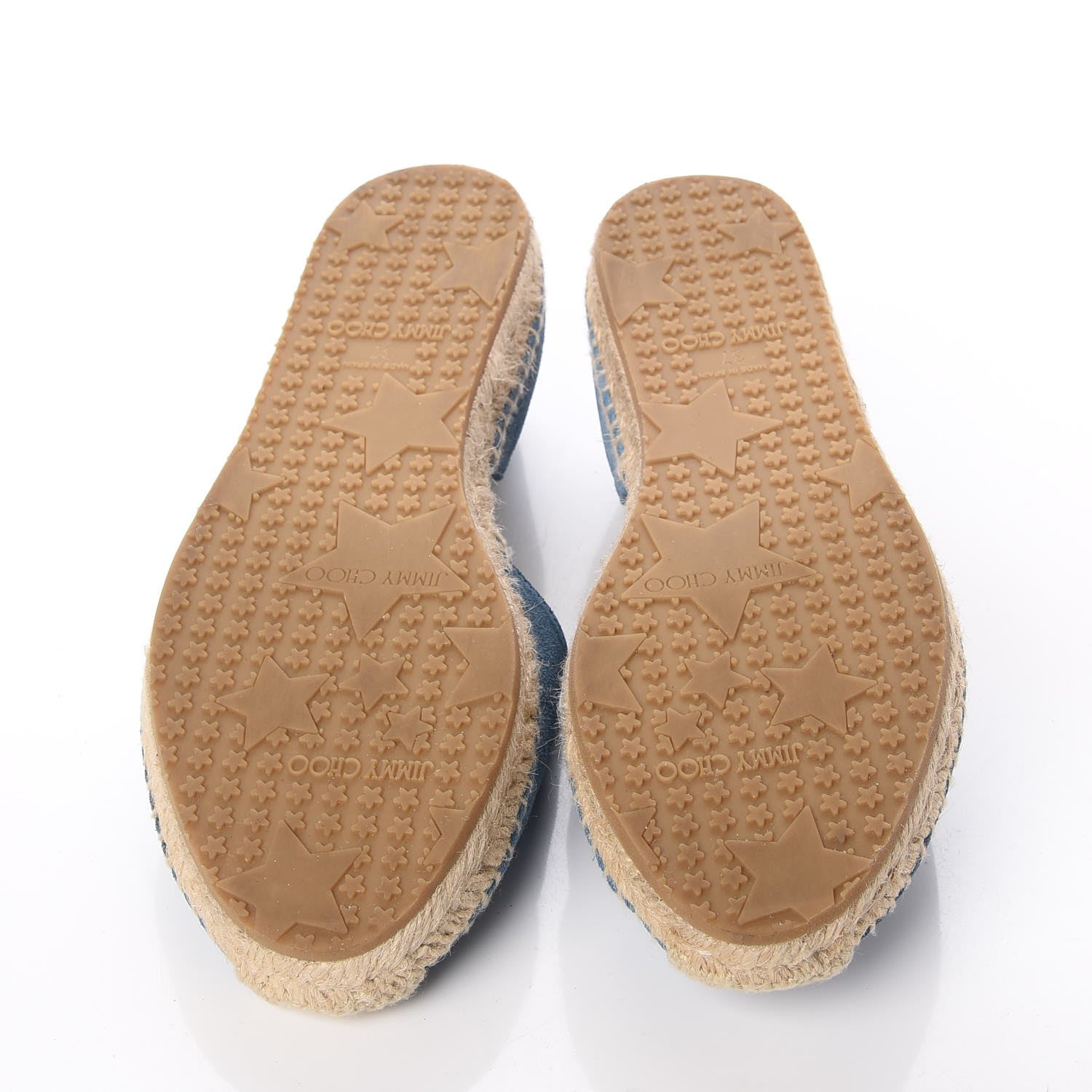 Jimmy Choo Denim Dreya D'Orsay Espadrilles 37 Blue 7 of 10