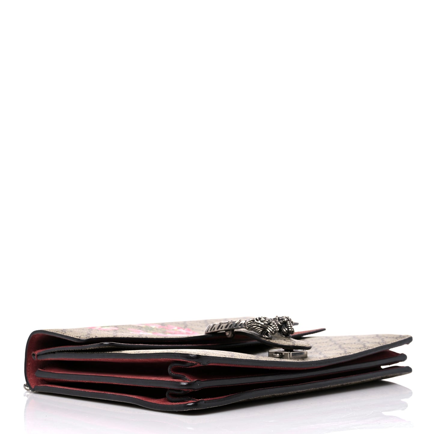 GG Supreme Monogram Blooms Medium Dionysus Shoulder Bag Beige Multicolor Dry Rose