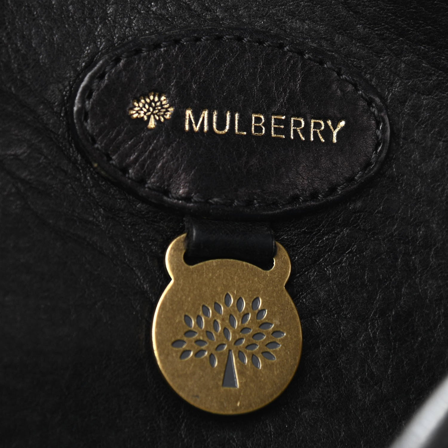 Mulberry Natural Leather Small Bayswater Black 6 of 13