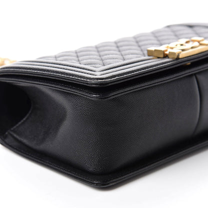Chanel Caviar Quilted Medium Boy Flap Black 6 of 11
