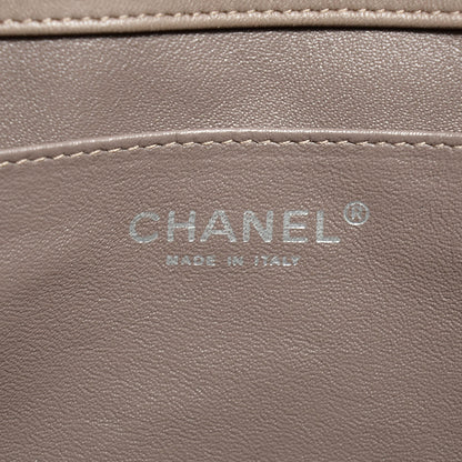 Chanel Patent Quilted Clutch with Chain Flap Grey 7 of 9