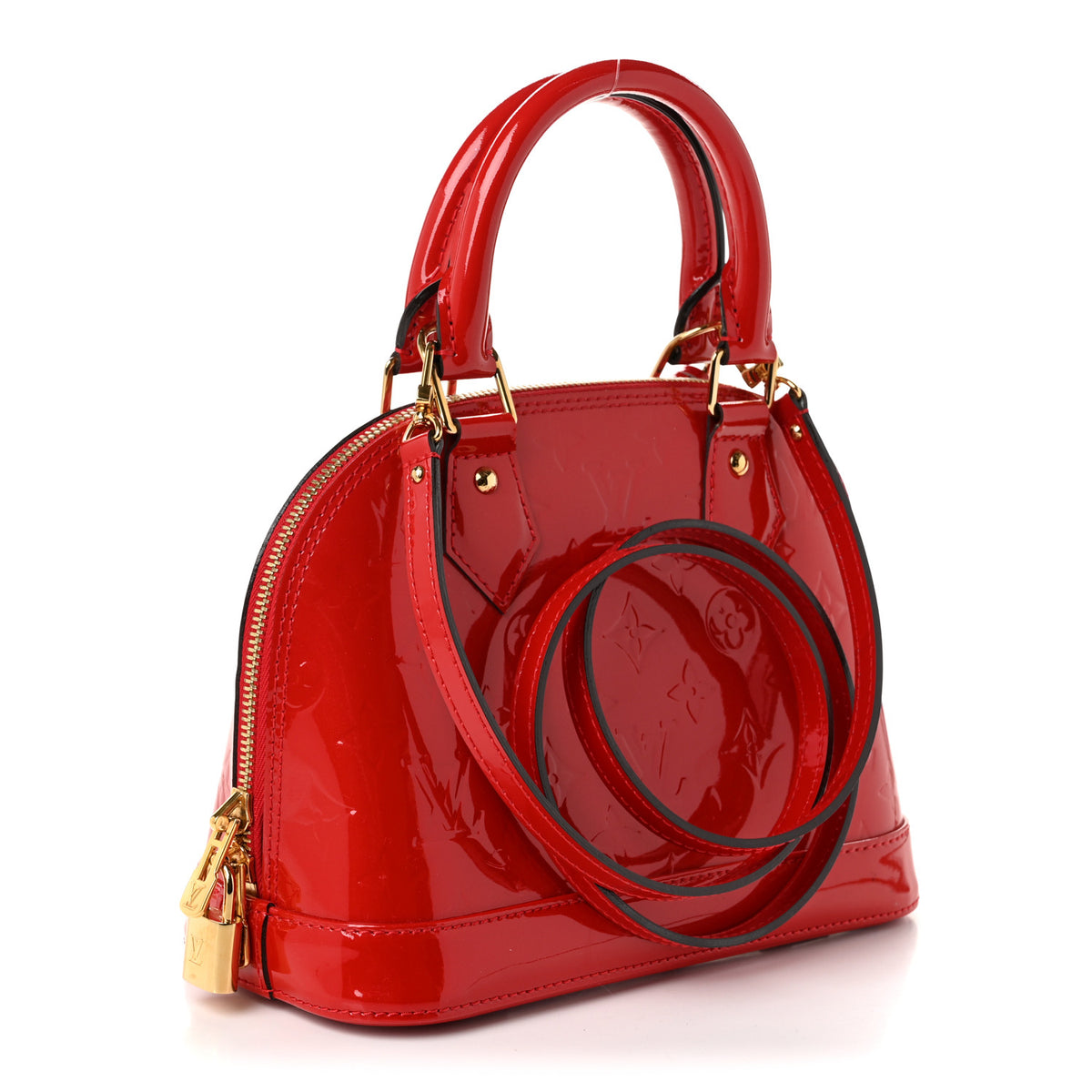 Louis Vuitton Vernis Alma BB Cherry 3 of 10