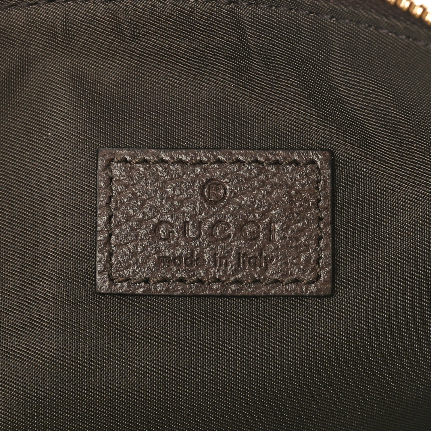 Gucci GG Supreme Monogram Textured Calfskin Web Large Ophidia Cosmetic Case Beige Ebony New Acero 6 of 8