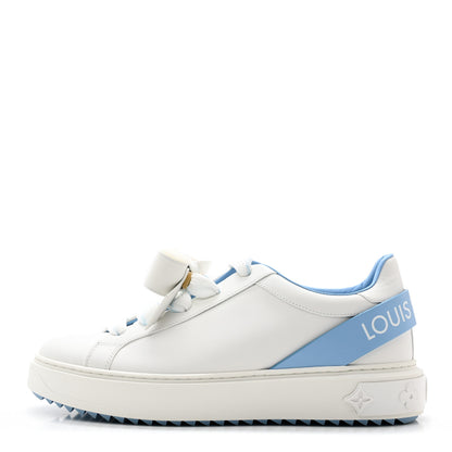 Louis Vuitton Calfskin Time Out Bow Sneakers 40 Blue 1 of 11
