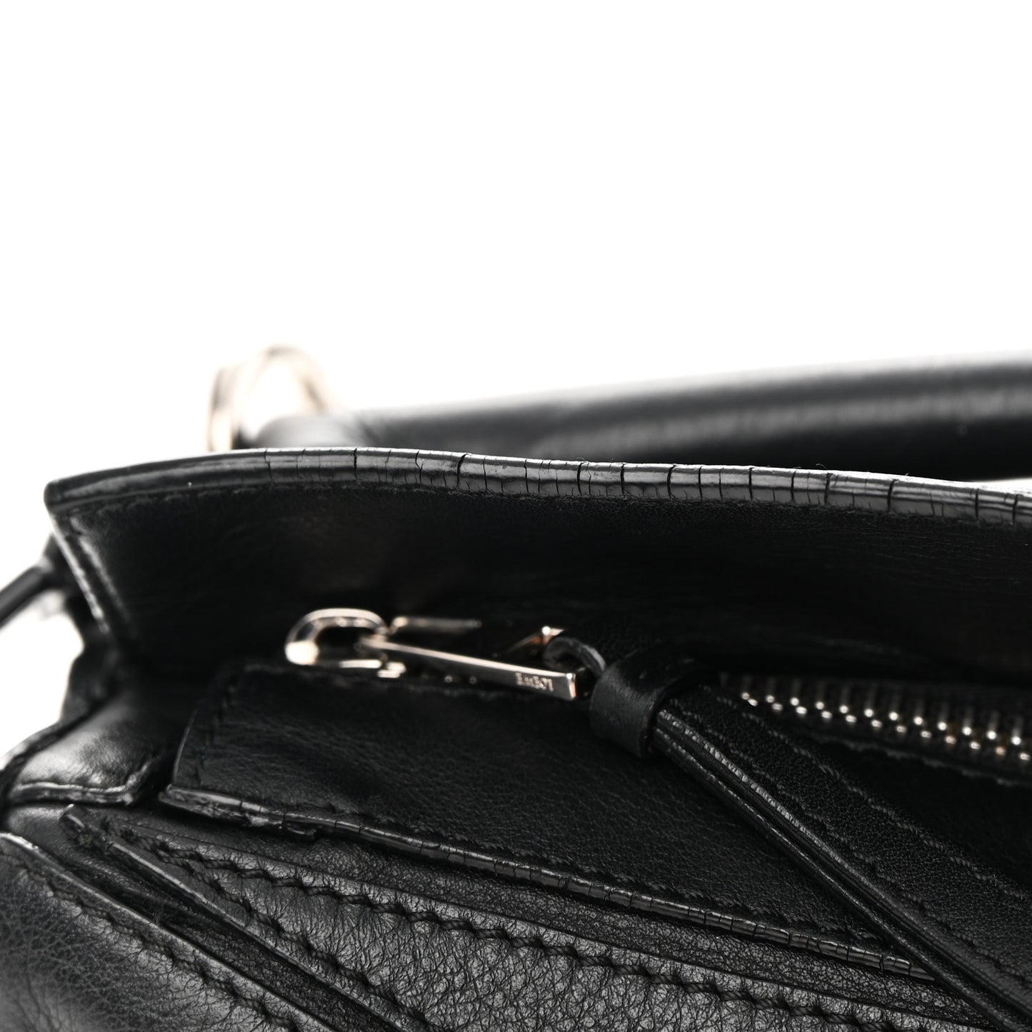 Calfskin Small Puzzle Bag Black