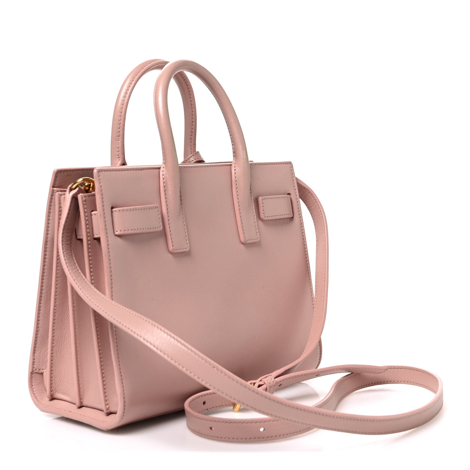 Saint Laurent Calfskin Nano Sac De Jour Pale Pink 3 of 10