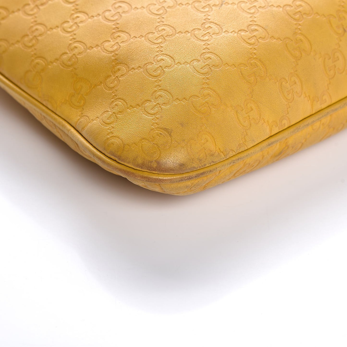 Guccissima Medium New Britt Hobo Yellow