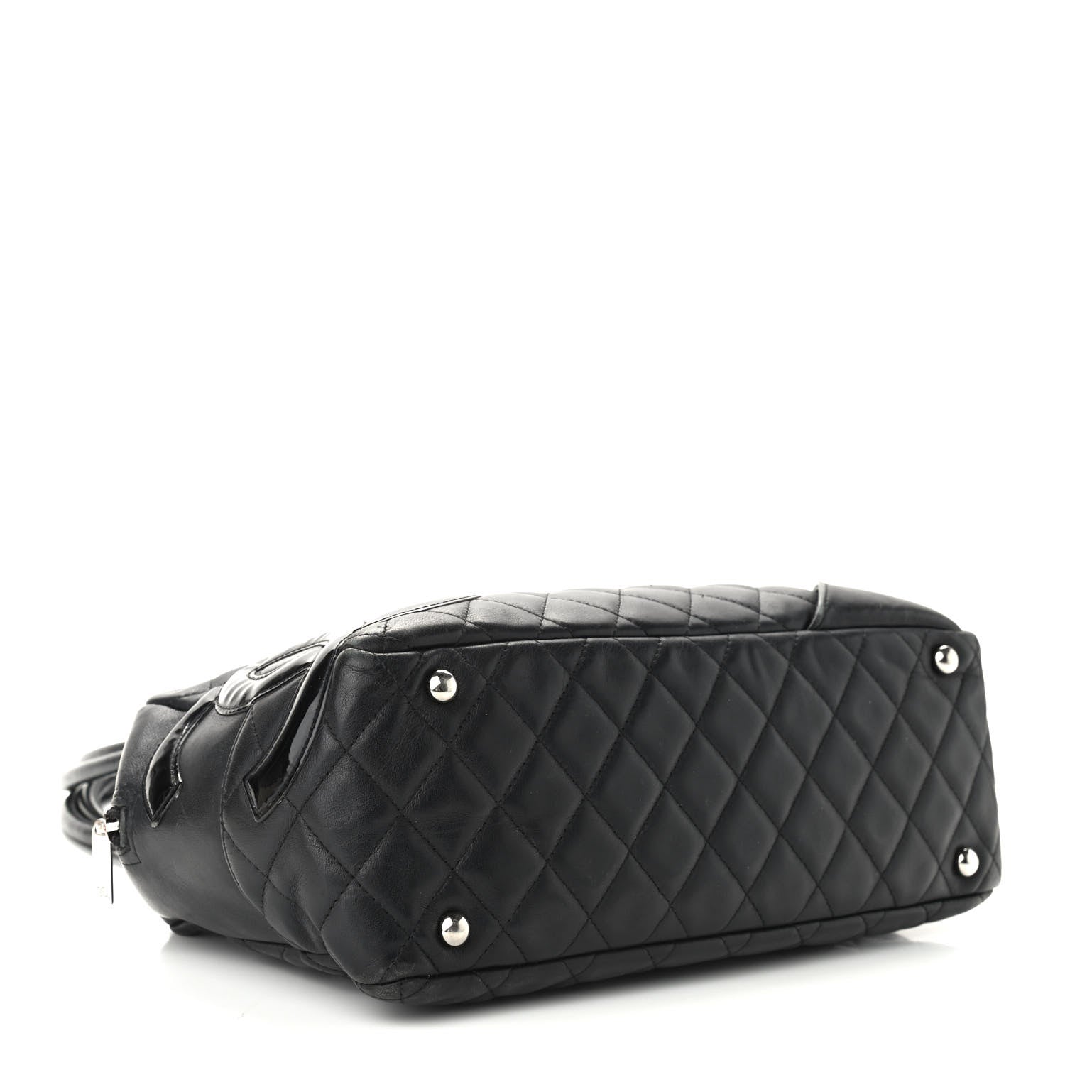 Chanel Calfskin Quilted Large Cambon Bowler Black 4 of 14