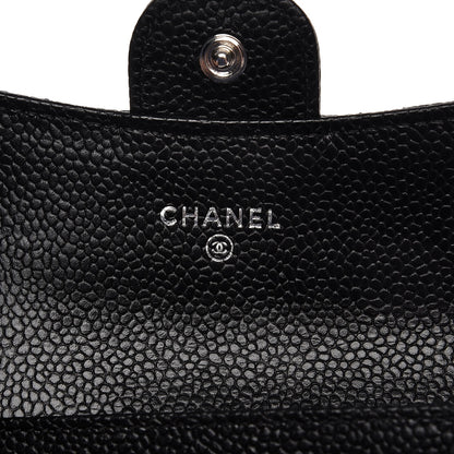 Chanel Caviar Quilted Flap Card Holder Black 5 of 9