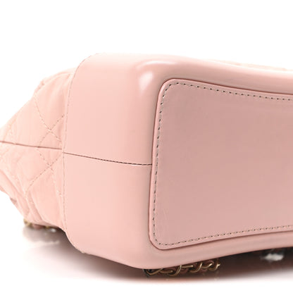 Chanel Aged Calfskin Quilted Small Gabrielle Backpack Pink 9 of 10