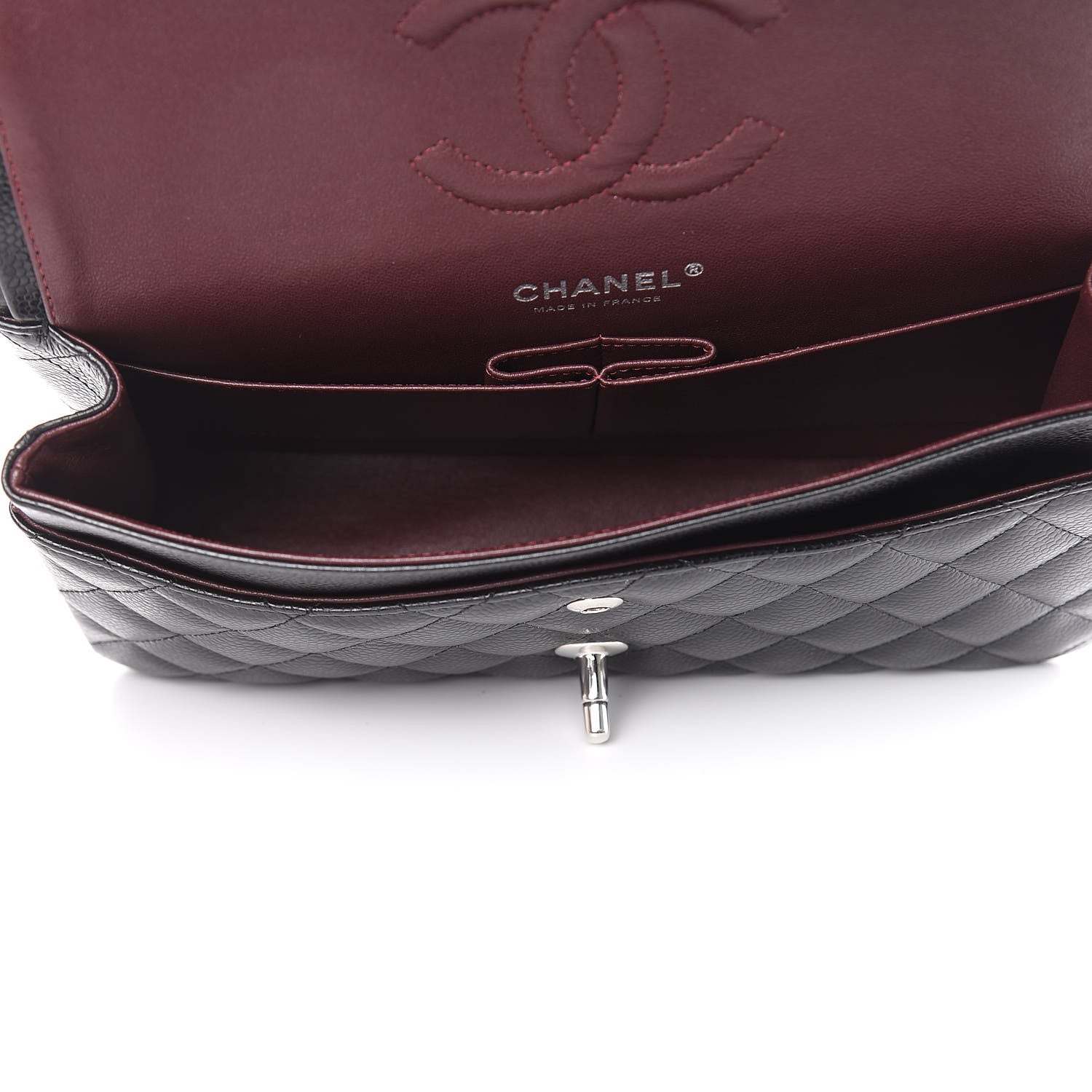 Chanel Caviar Quilted Medium Double Flap Black 5 of 10