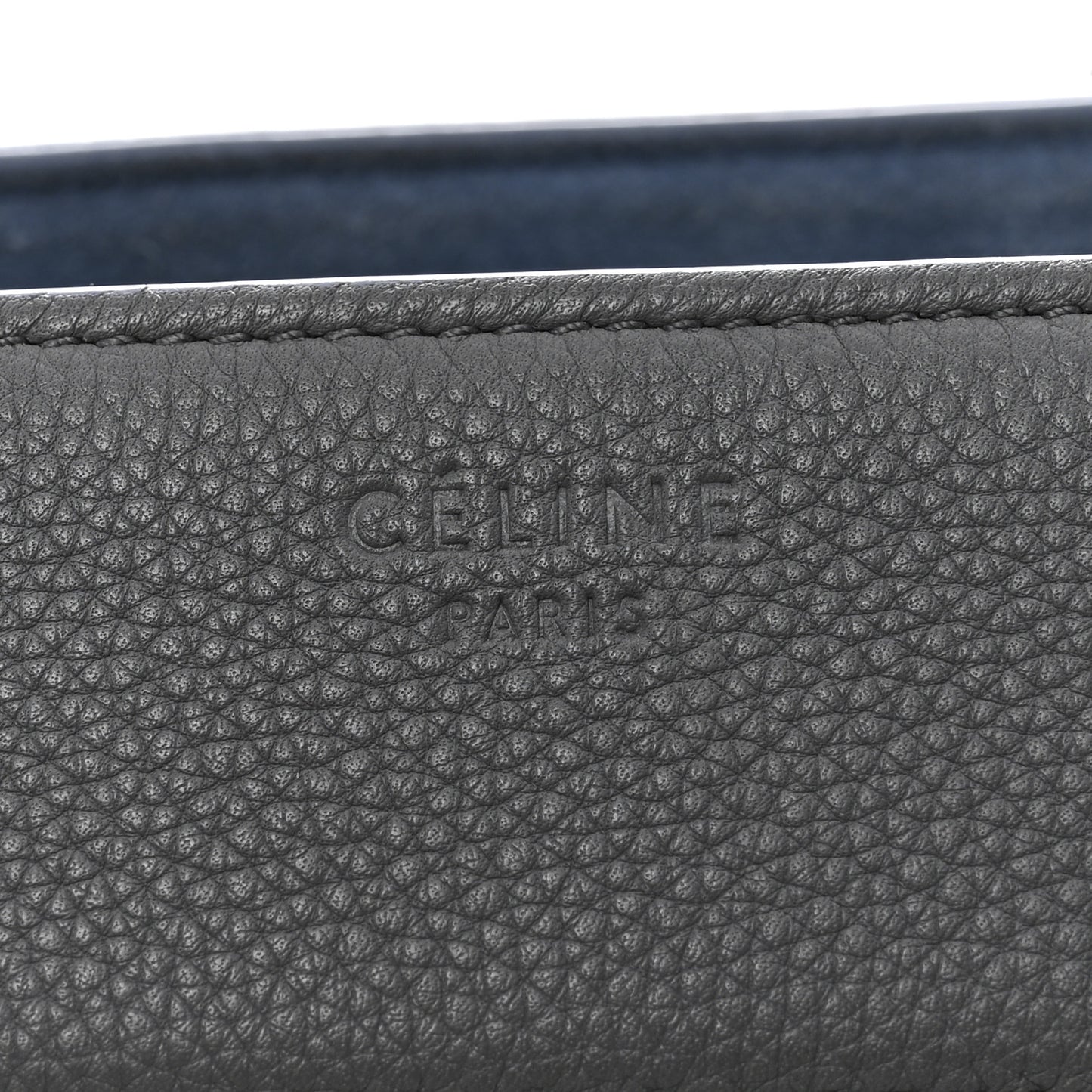 Baby Grained Calfskin Medium Phantom Luggage Kohl