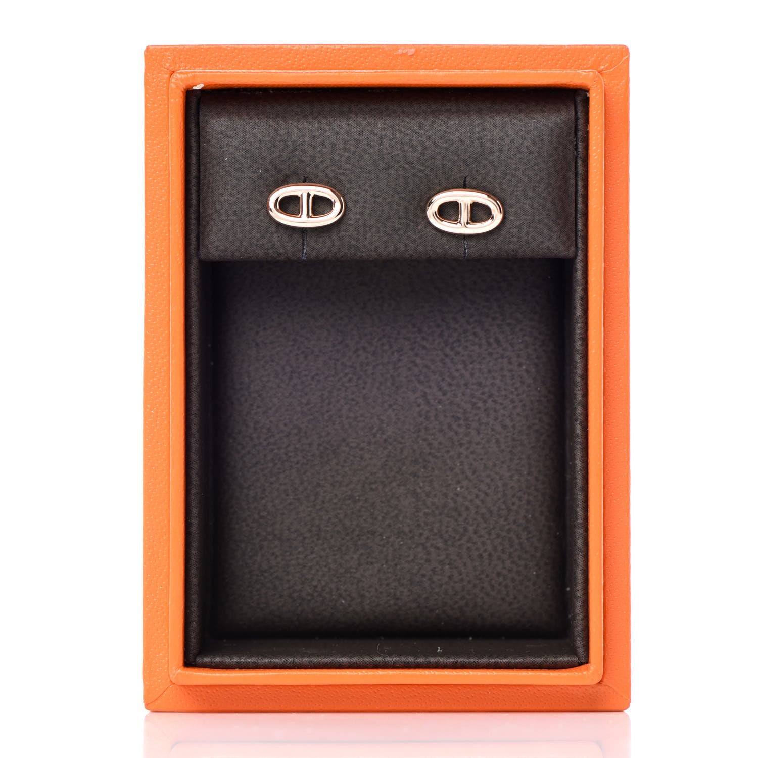 Hermes 18K Rose Gold TPM Farandole Stud Earrings 5 of 5