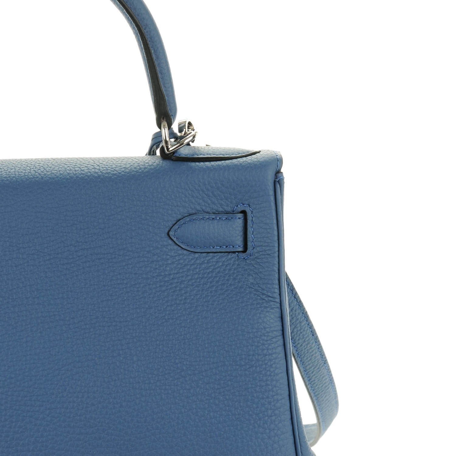 Hermes Togo Kelly Retourne 28 Bleu Agate 11 of 22