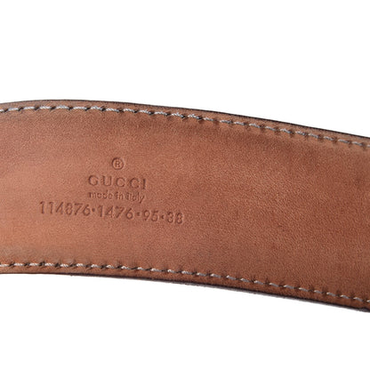 Gucci Guccissima Interlocking G Belt 95 38 Silver 4 of 11