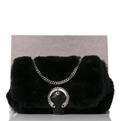 Jimmy Choo Faux Fur Madeline Mini Bag Black 10 of 10