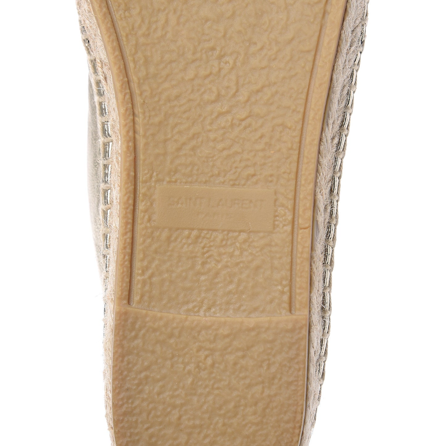Metallic Lambskin Monogram Espadrilles 37 Gold