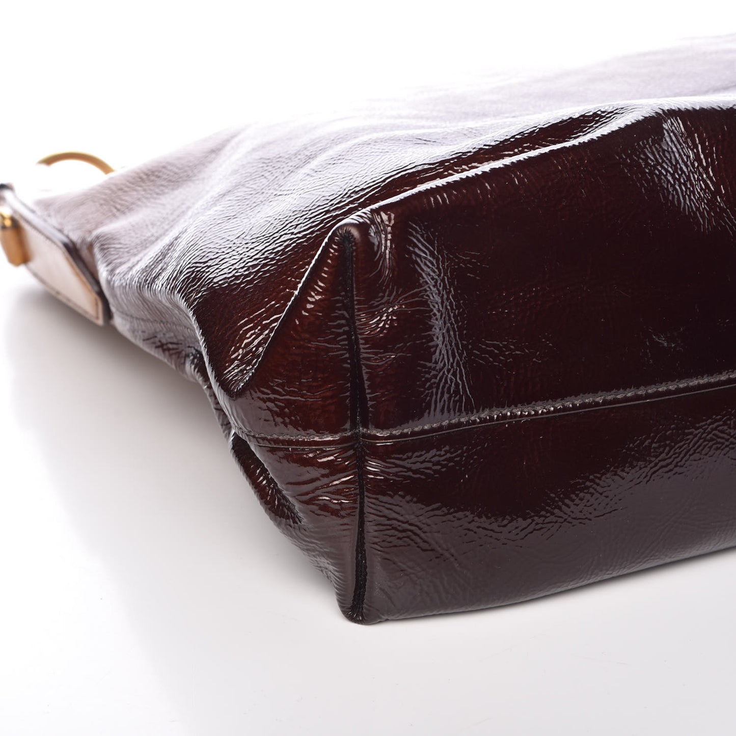 Vernice Sfumata Shoulder Bag Blond Mordore