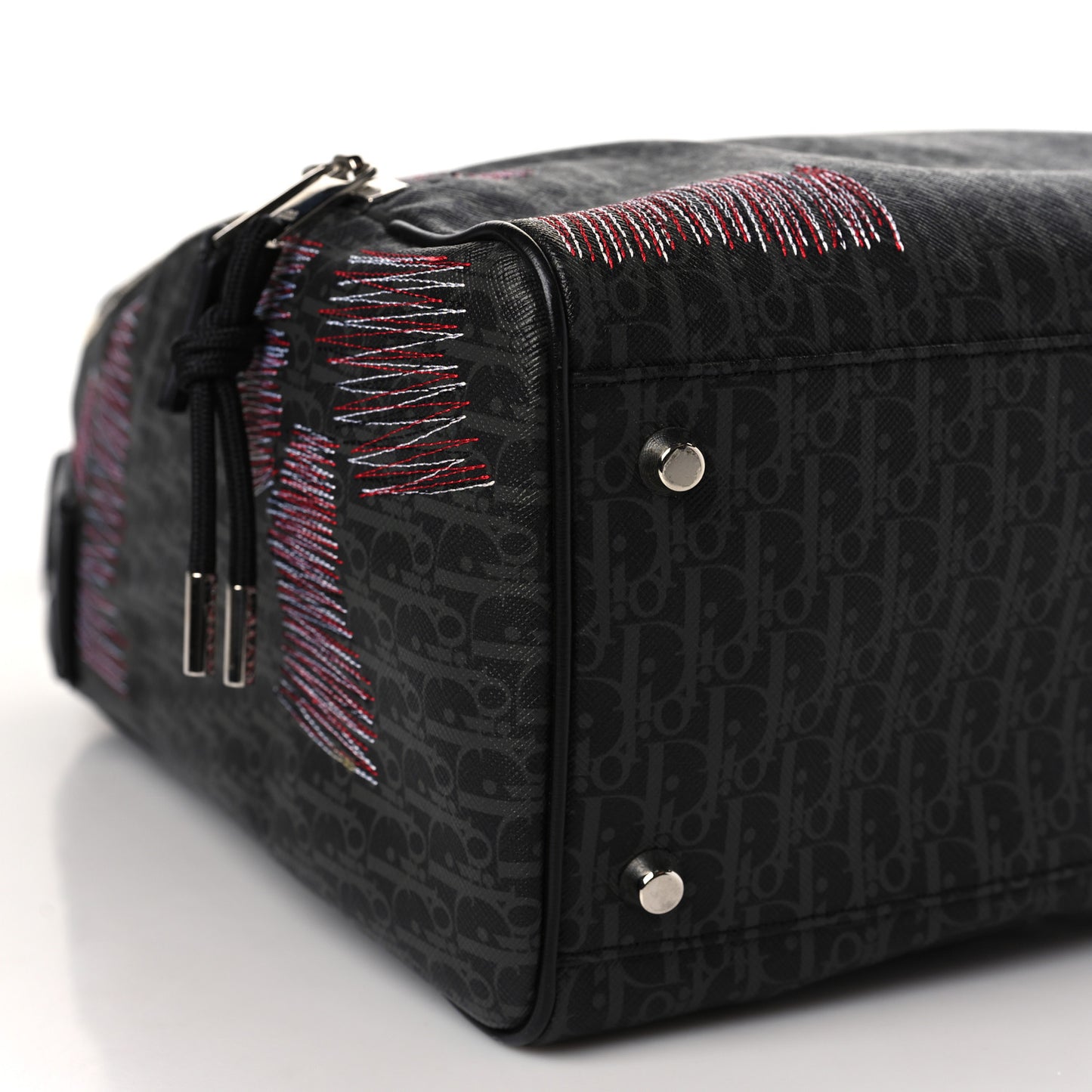 HOMME Coated Canvas Darklight Stitched Sling Backpack Black