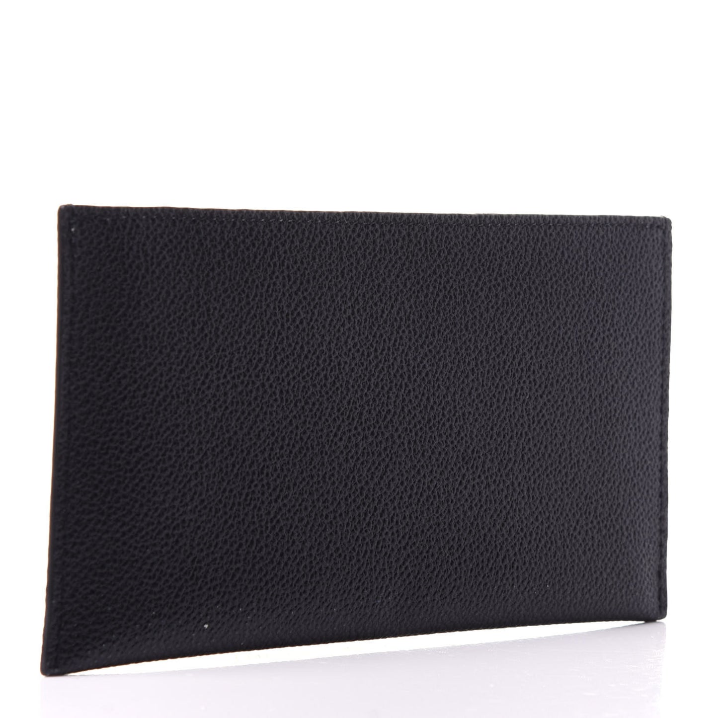 Calfskin Felicie Chain Wallet Card Holder Insert Black