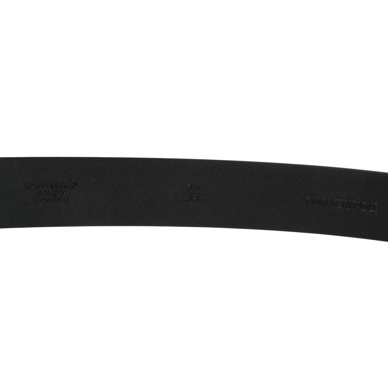 Chanel Calfskin CC Chain Belt 85 34 Black 3 of 4