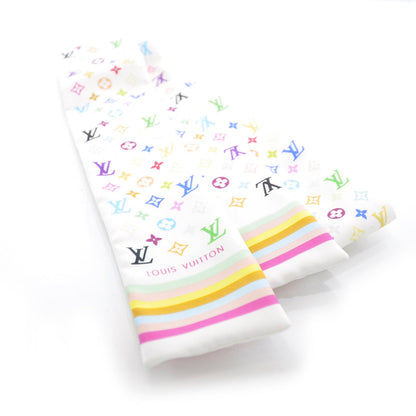 Louis Vuitton Silk Monogram Multicolor Bandeau White 1 of 4