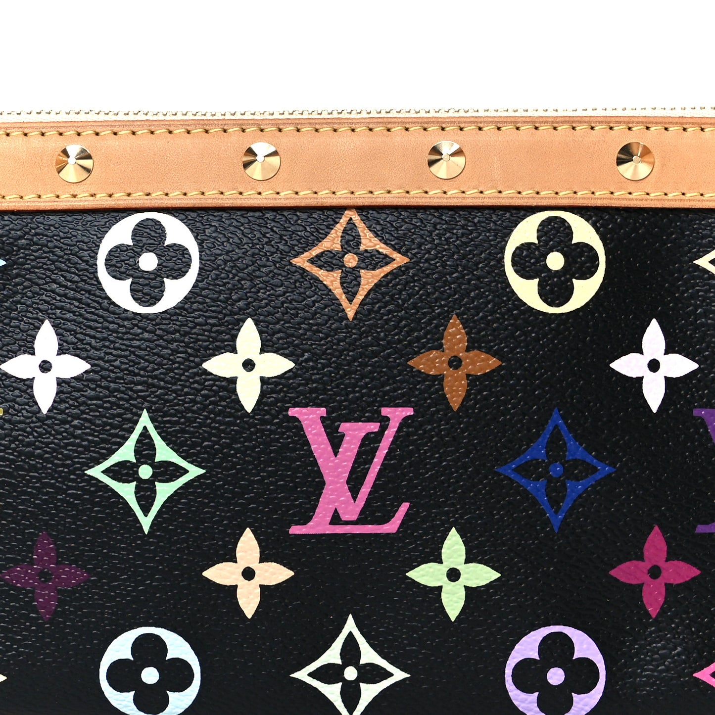 Monogram Multicolor Pochette Accessories Black