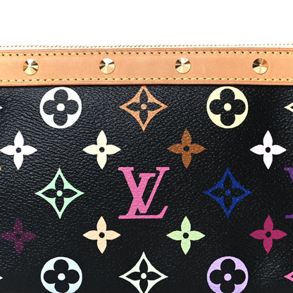 Louis Vuitton Monogram Multicolor Pochette Accessories Black 16 of 21