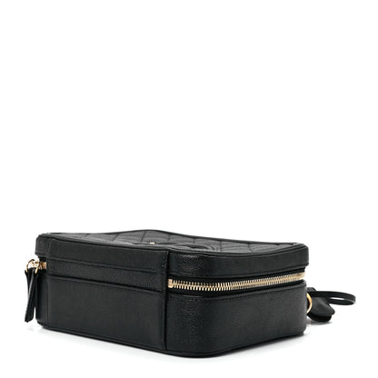 Chanel Caviar Quilted Medium CC Filigree Vanity Case Black 9 of 11