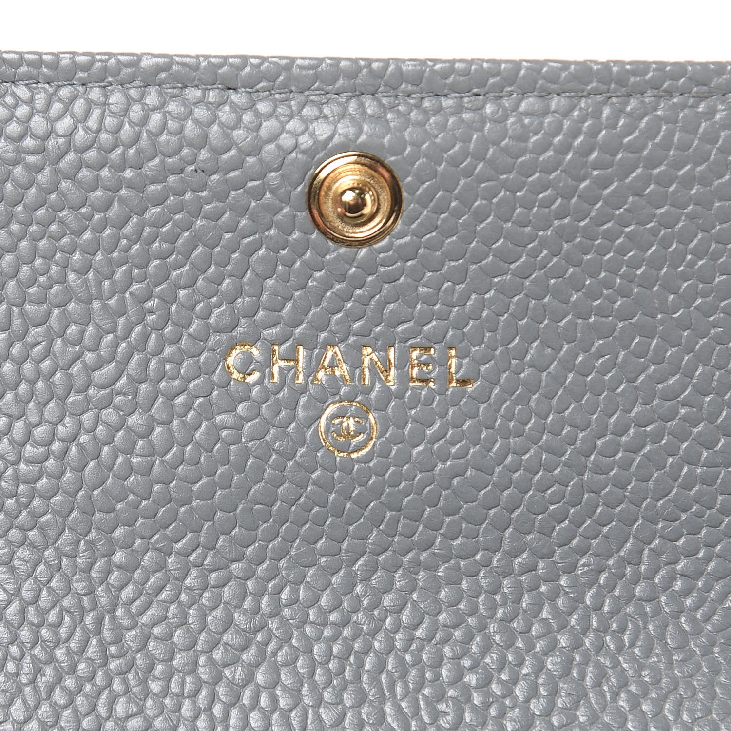 Chanel Caviar Quilted Boy Flap Card Holder Wallet Grey 6 of 12
