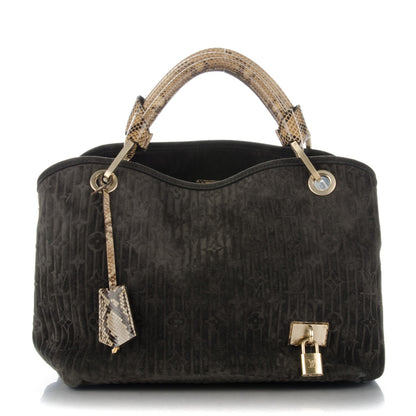 Louis Vuitton Monogram Suede Embossed Whisper PM Kohl 1 of 7