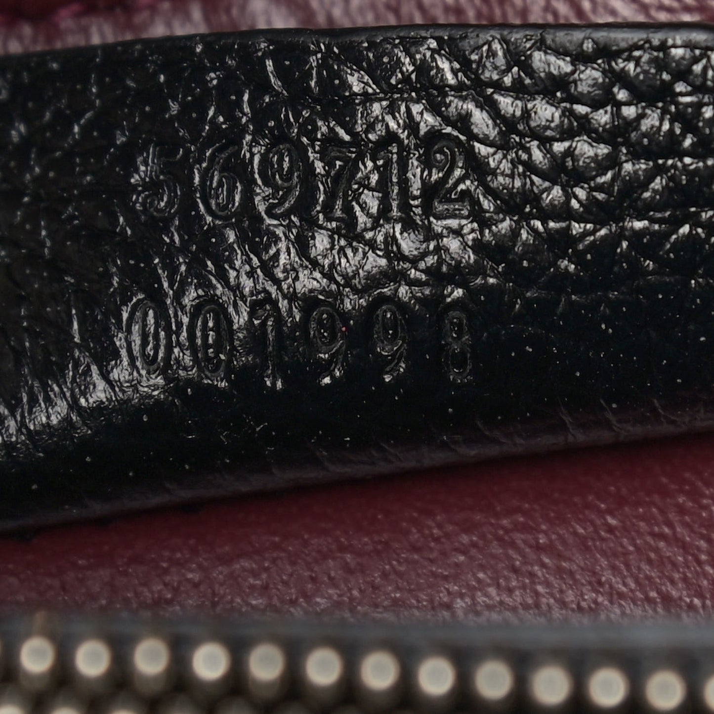 Grainy Calfskin Small Zumi Top Handle Bag Black