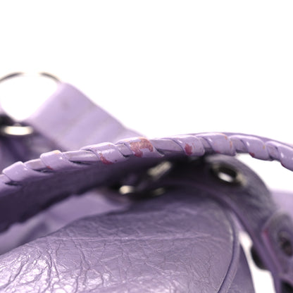 Balenciaga Extra Supple Calfskin Crocodile Embossed Le Cagole Shoulder Bag XS Lilac 15 of 18
