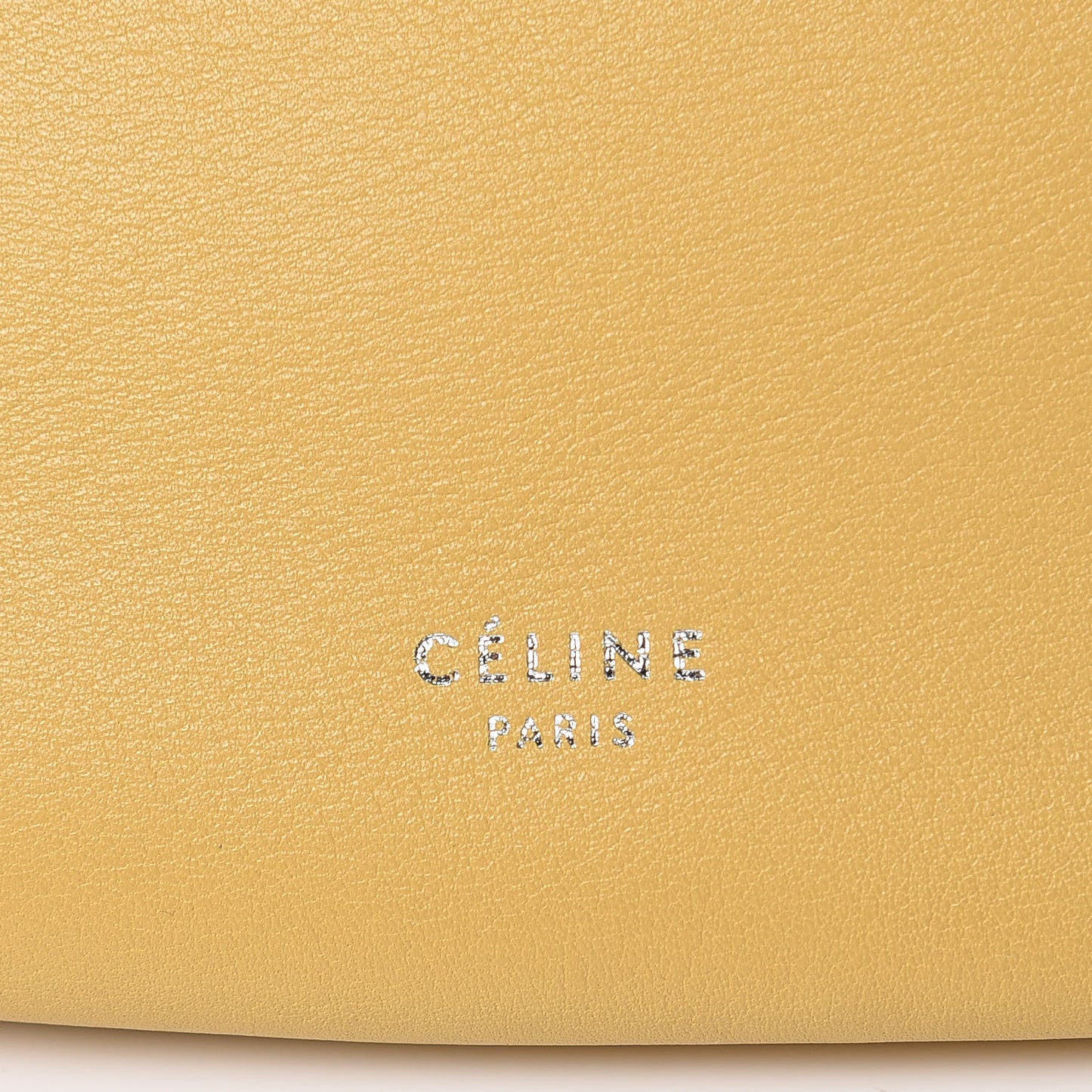 Calfskin Large Ribbon Shoulder Bag Yellow