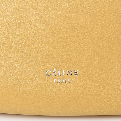 Celine Calfskin Large Ribbon Shoulder Bag Yellow 8 of 8