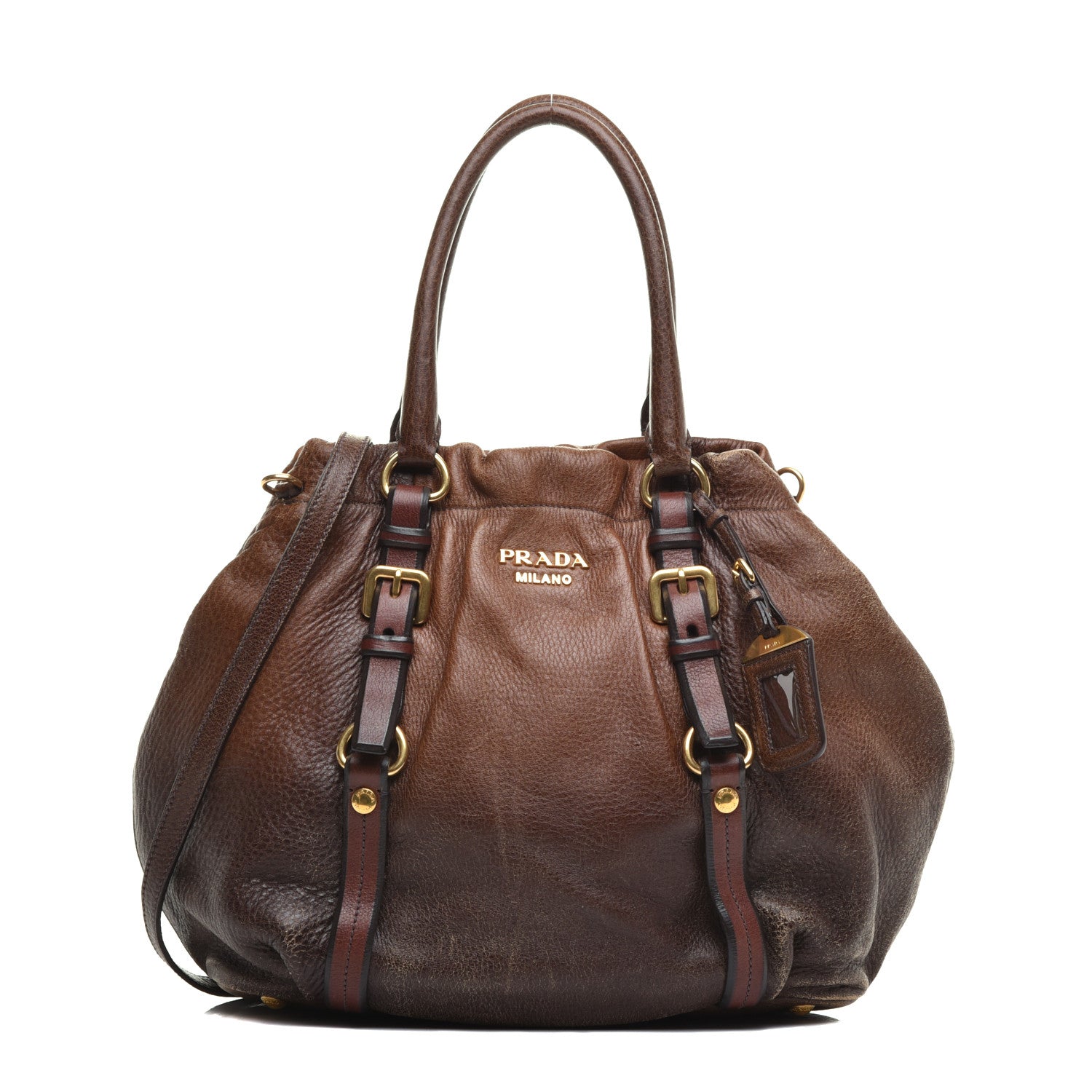 Prada Glace Calf Ombre Bauletto Argilla Sfumato 1 of 9