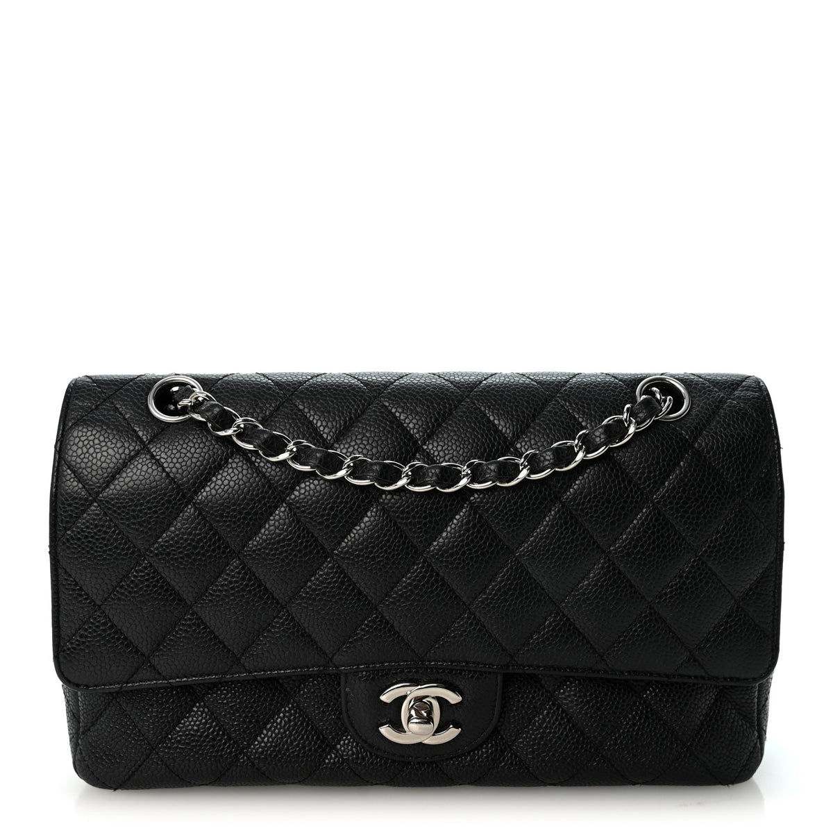 Chanel Caviar Quilted Medium Double Flap Black 1 of 10