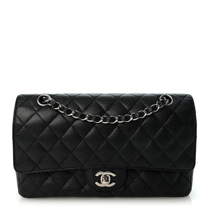 Chanel Caviar Quilted Medium Double Flap Black 1 of 10