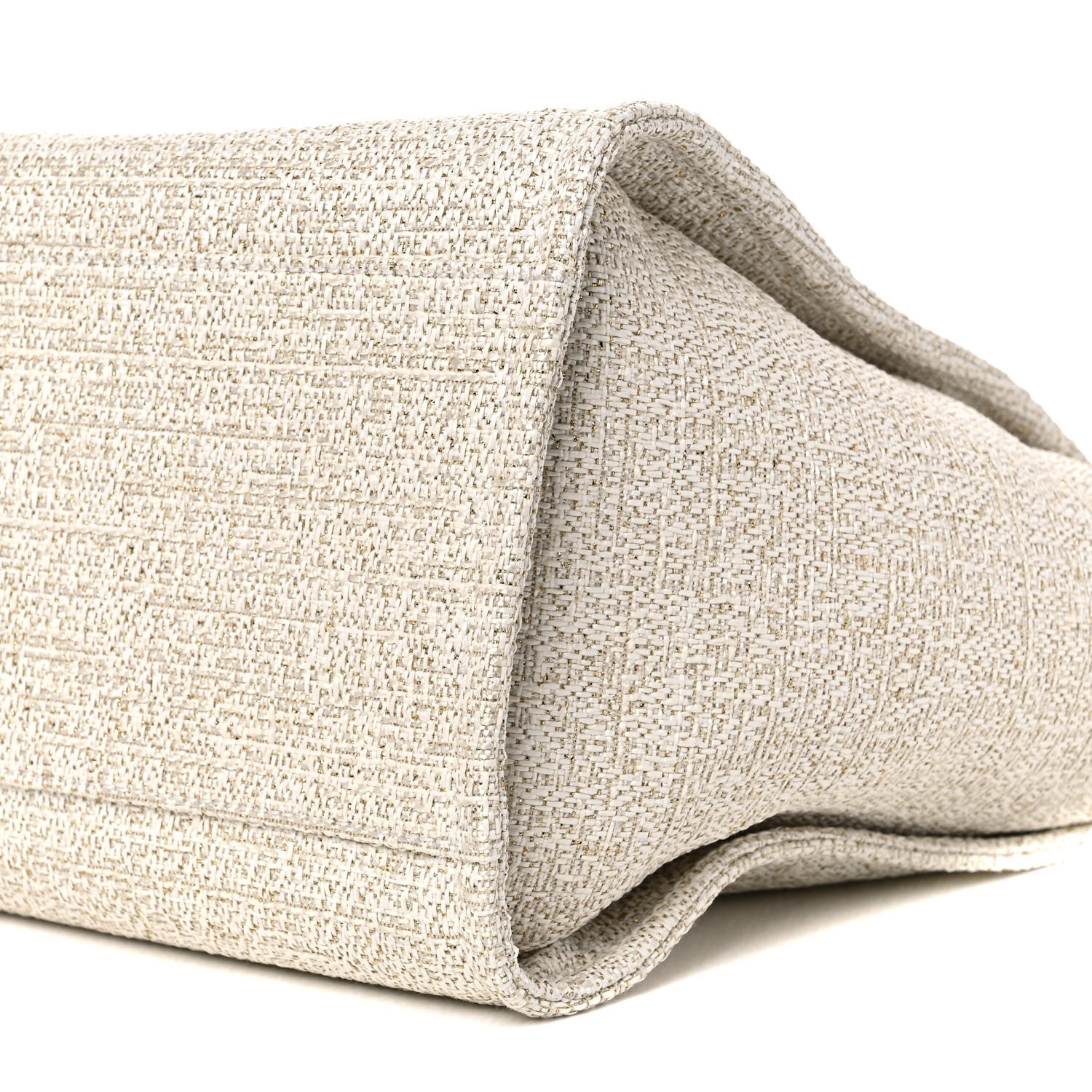 Chanel Lurex Boucle Large Deauville Tote Ivory 9 of 10