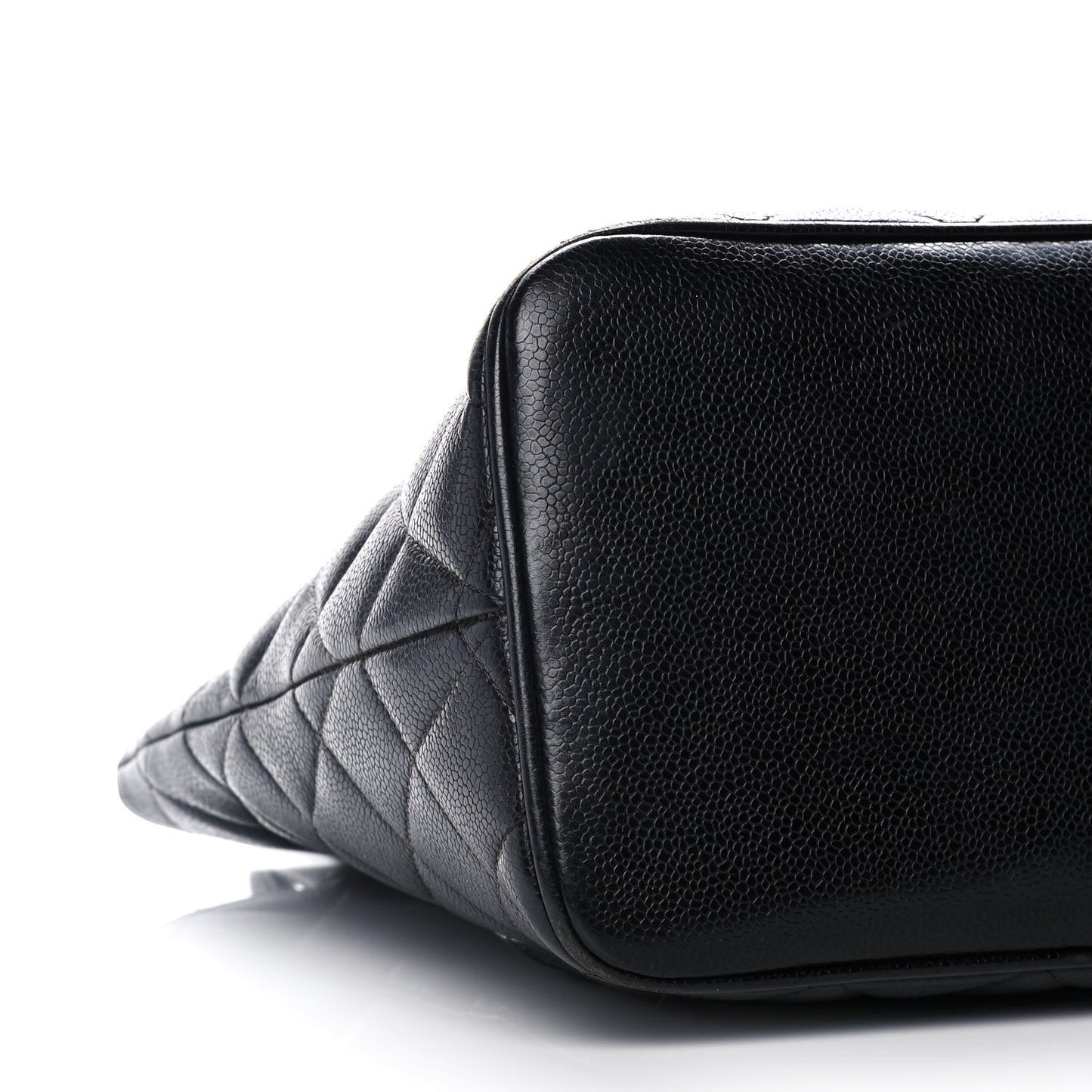 Caviar Quilted Medallion Tote Black