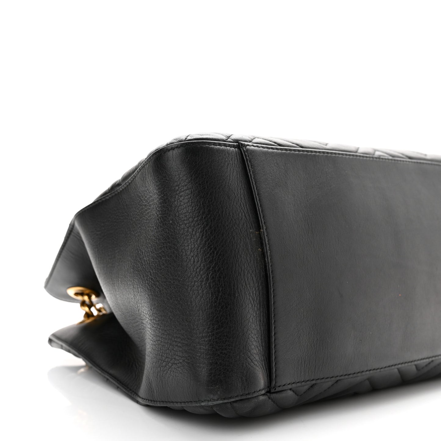 Calfskin Matelasse Medium GG Marmont Shoulder Tote Bag Black