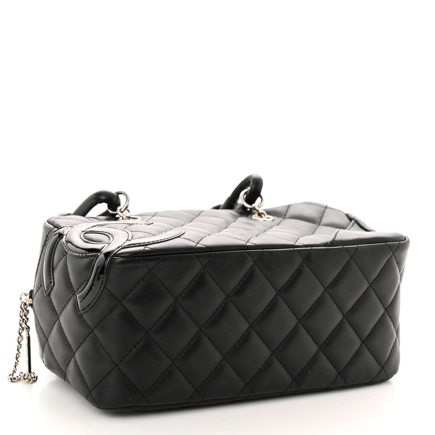 Chanel Calfskin Quilted Small Cambon Bowler Black 4 of 10