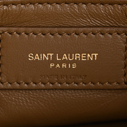 Saint Laurent Padded Lambskin Le 5 A 7 Hobo Dark Peanut 6 of 11