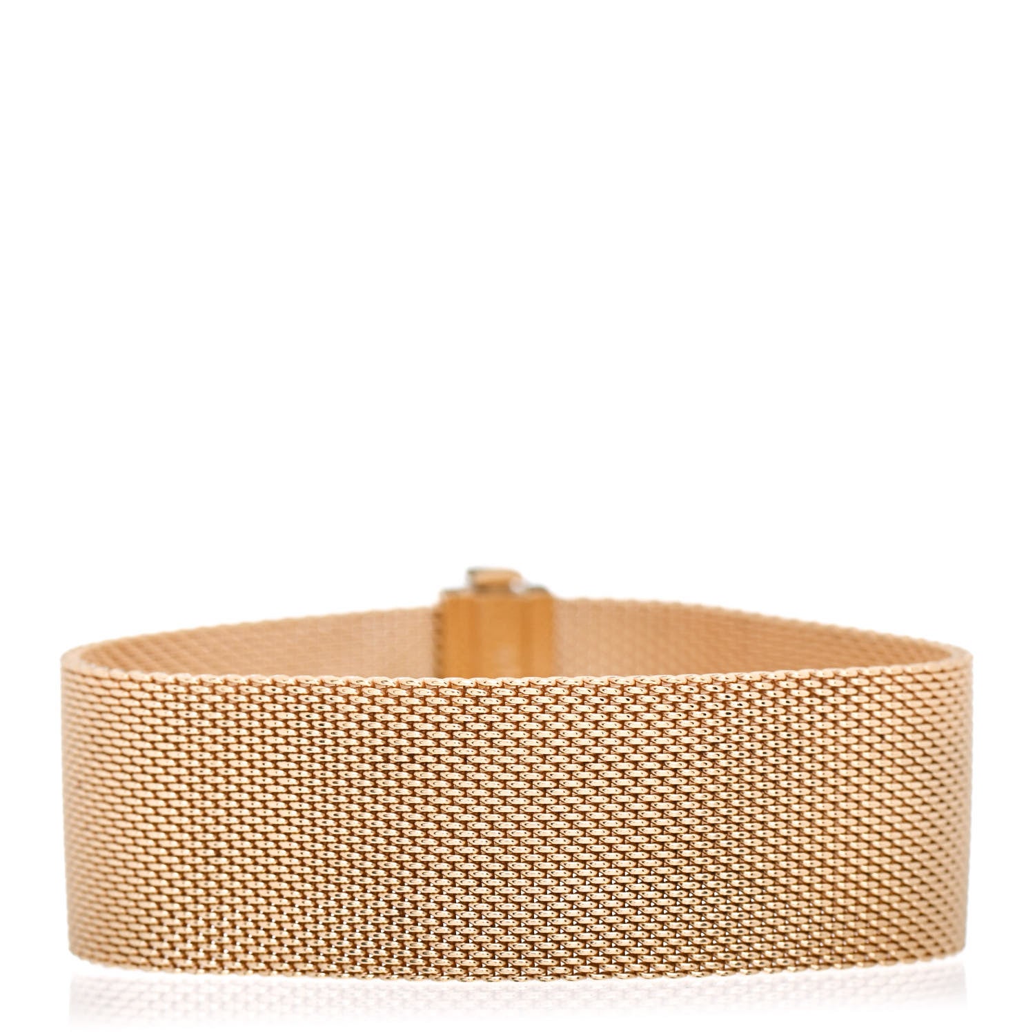 Tiffany 18K Yellow Gold Diamond Somerset Mesh Bracelet 3 of 4