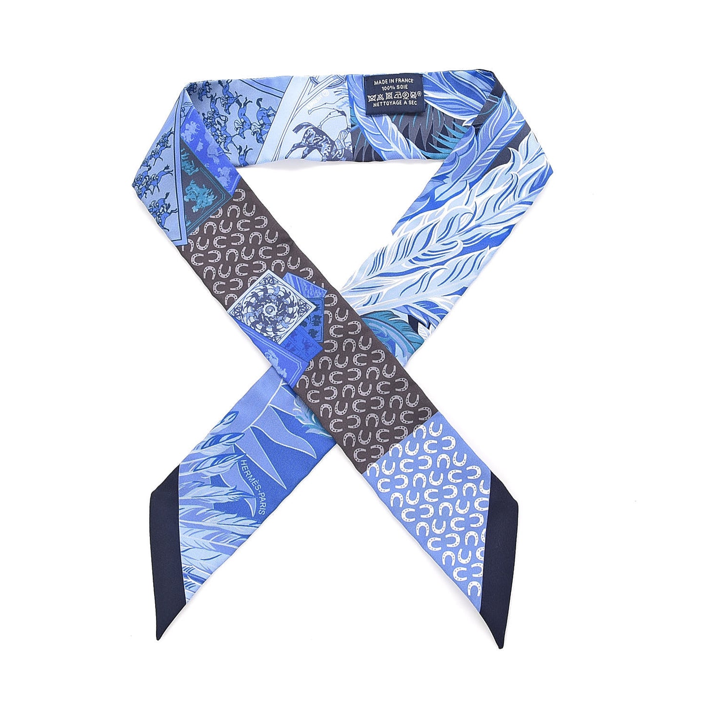 Silk Cheval Phoenix Twilly Marine Ciel Cobalt