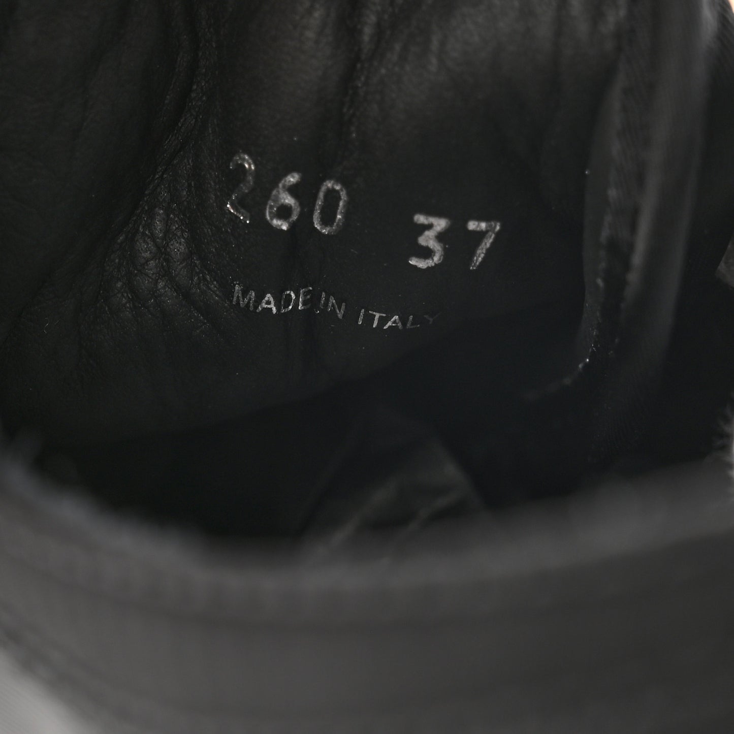 Re-Nylon Gabardine Triangle Logo Double Wheel 50mm Sneakers 37 Black