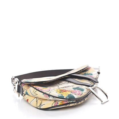 Christian Dior Canvas Paris 50s Saddle Bag Multicolor 4 of 13