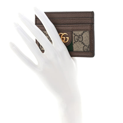 Gucci GG Supreme Monogram Ophidia Card Holder Brown 2 of 9