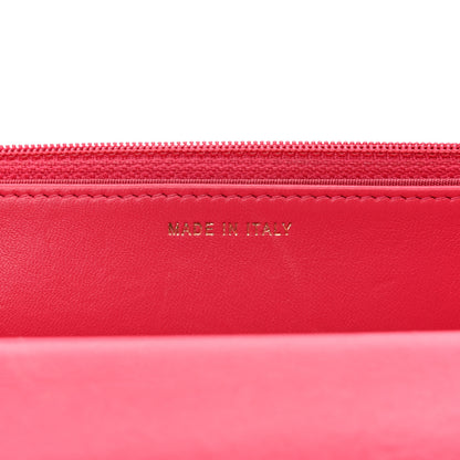 Chanel Lambskin Quilted Trendy CC Wallet On Chain WOC Dark Pink 7 of 12
